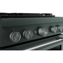 Cuisinière bicombustible de style commercial à 4 brûleurs avec mode de friture à air sans préchauffage KitchenAid® de 30 po KFDS930SJP