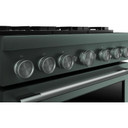 Cuisinière bicombustible de style commercial à 6 brûleurs avec mode de friture à air sans préchauffage KitchenAid® de 36 po KFDS936SJP