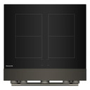 Cuisinière à induction non encastrée de style commercial à 4 éléments avec friture à air KitchenAid® de 30 po KFIS930SBE