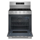 Kitchenaid® Cuisinière au gaz non encastrée intelligente avec modes de cuisson à convection - 5 pi cu KFGS330TPS