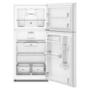 Réfrigérateur à congélateur supérieur Whirlpool® avec refroidissement à couverture totale - 19 pi cu et 29.5 po WRTX7419SW