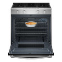 Whirlpool® Cuisinière au gaz intelligente avec friture à air sans préchauffage et nettoyage à la vapeur de 30 po WSGS3330TS