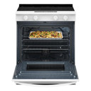 Whirlpool® Cuisinière électrique intelligente avec mode sans préchauffage et nettoyage à la vapeur de 30 po YWSES3330TW