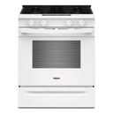 Whirlpool® Cuisinière au gaz intelligente avec technologie de cuisson à air et nettoyage à la vapeur de 30 po WSGS4530TW