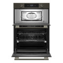 Kitchenaid® Four mural combiné électrique intelligent de 30 pouces avec caméra de cuisson intelligente - Fini minerai noir KOEC930SBE