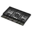 Kitchenaid® Table de cuisson au gaz à surface en métal avec grille pour wok intégrée et fini CookShield™ KCGK530SBE