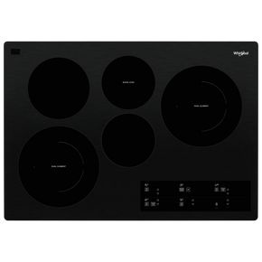 Table de cuisson électrique en vitrocéramique avec deux éléments radiants doubles - 30 po Whirlpool® WCE97US0KB