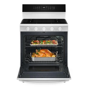 Whirlpool® Cuisinière au gaz intelligente avec convection véritable, autonettoyage/nettoyage à la vapeur, préchauffage rapide - 30 po et 5.3 pi cu WFGS7530RW