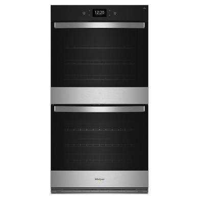 Whirlpool® Four mural double intelligent avec friture à air de 10 pi cu WOED7030PZ