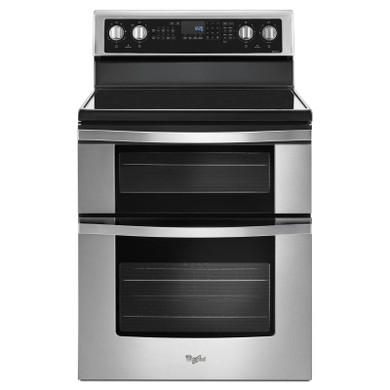 Whirlpool® Cuisinière électrique à four double avec convection véritable - 6.7 pi cu YWGE745C0FS