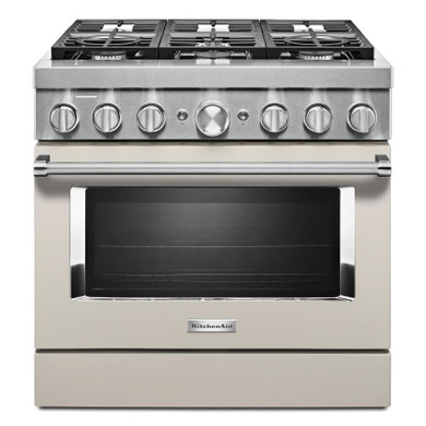 Cuisinière commerciale intelligente bicombustible KitchenAid®, 6 brûleurs, 36 po KFDC506JMH