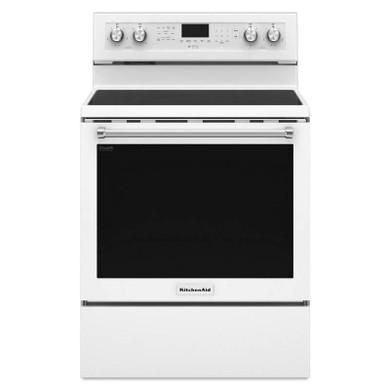 Kitchenaid® Cuisinière électrique à convection avec 5 éléments - 30 po YKFEG500EWH