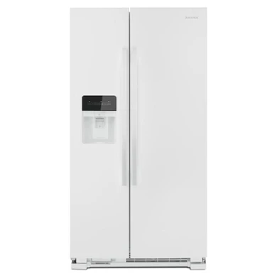 Amana® Réfrigérateur côte à côte avec distributeur d’eau et de glaçons  externe  à deux palettes, 33 po ASI2175GRW