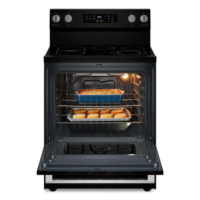 Maytag® Cuisinière électrique à convection avec friture et cuisson à air sans préchauffage - 30 po - 5,3 pi cu YMFES6030RB