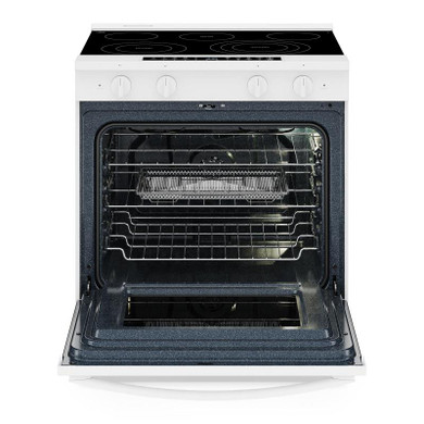 Whirlpool® Cuisinière électrique inteligente à commandes frontales de 30 pouces avec technologie de cuisson à air, revêtement WipeClean™, vapeur/auto-nettoyage, préchauffage à grande vitesse et capacité de 5.3 pi cu YWSES7530RW