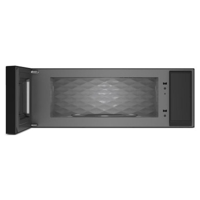 Whirlpool® Four à micro-ondes intelligent à hotte intégrée et profil bas de 1,1 pi cu avec ventilation de 450 pi³/min à 4 vitesses YWMML5530RB