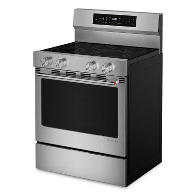 Kitchenaid® Cuisinière électrique non encastrée avec modes de cuisson à convection - 5,3 pi cu YKFES530SPS