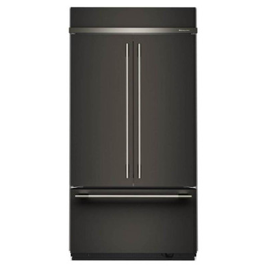 Kitchenaid® Réfrigérateur à portes françaises et congélateur inférieur avec intérieur platine - 42 po - 24.2 pi cu KBFN542SBE