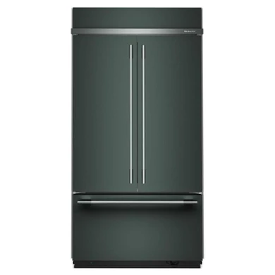 Kitchenaid® Réfrigérateur à portes françaises et congélateur inférieur avec intérieur platine - 42 po - 24.2 pi cu KBFN542SJP