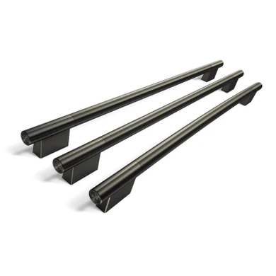 Trousse d'accessoires de personnalisation (poignées) couleur minerai noir pour réfrigérateur à portes françaises KitchenAid® W11777156