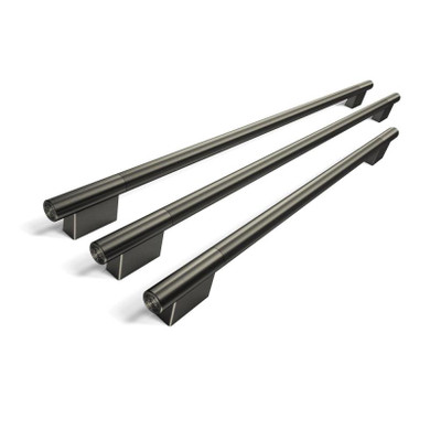 Trousse d'accessoires de personnalisation (poignées) couleur minerai noir pour réfrigérateur encastré à portes françaises KitchenAid® de 36 po W11777176