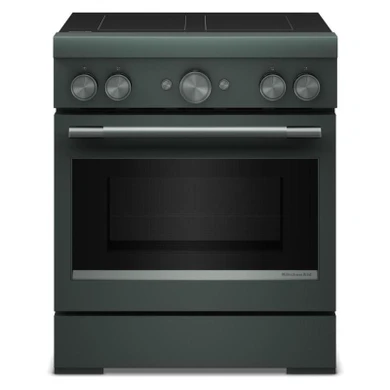 Cuisinière à induction non encastrée de style commercial à 4 éléments avec friture à air KitchenAid® de 30 po KFIS930SJP