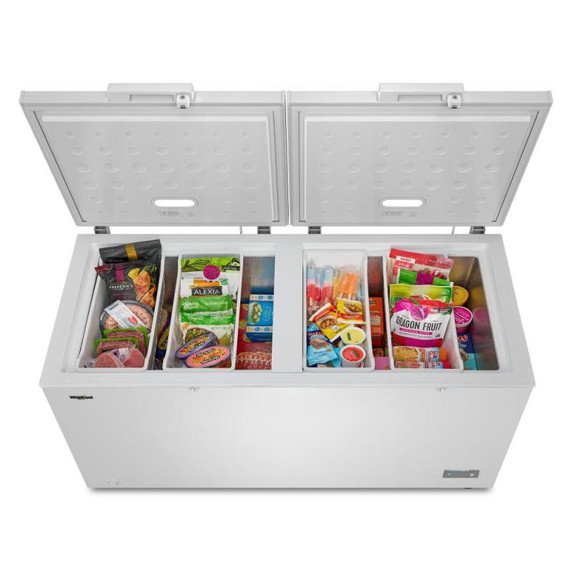 Congélateur horizontal Whirlpool® convertible avec 4 paniers de rangement - 19 pi cu WZCC5519TW