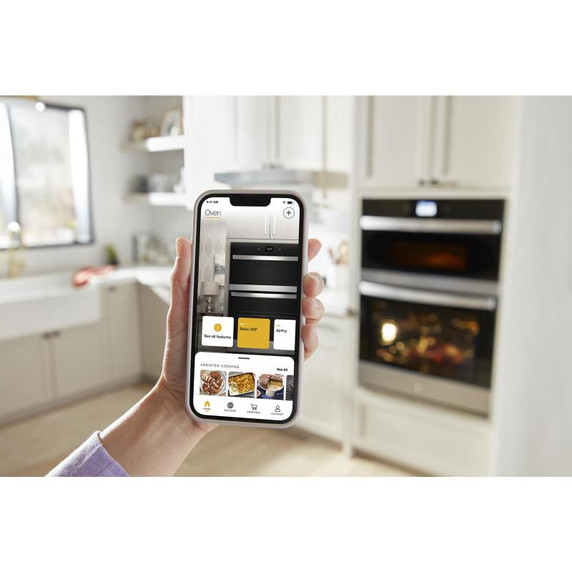 Whirlpool® Four mural combiné avec friture à air si connecté - 6.4 pi cu total WOEC5030LZ