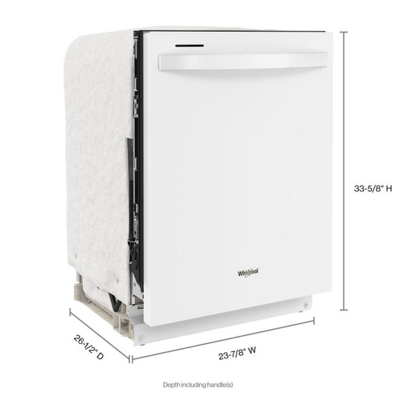 Whirlpool® Lave-vaisselle en acier inoxydable avec système de lavage à IA - 24 po - 47 dBA WDT750SAKW