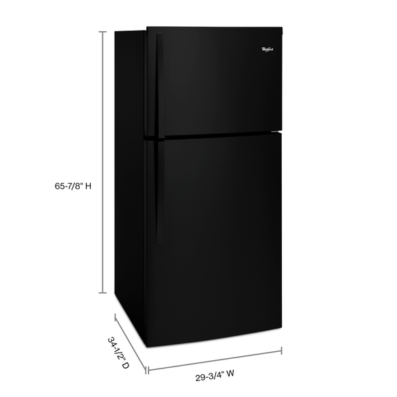 Réfrigérateur à congélateur supérieur avec éclairage intérieur à del - 30 po - 19.2 pi cu Whirlpool® WRT549SZDB