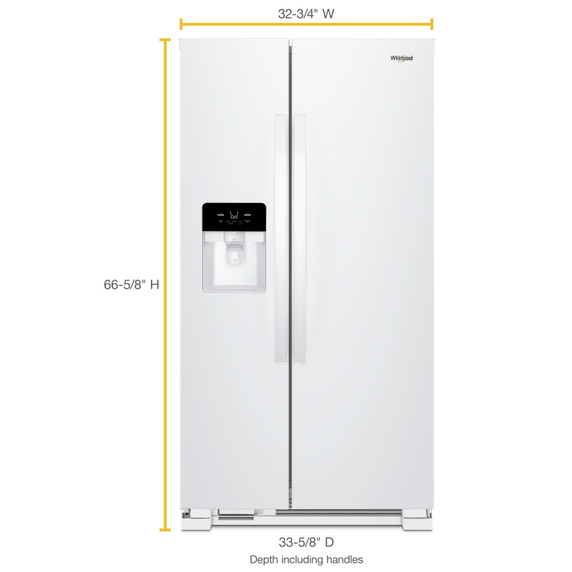 Réfrigérateur côte à côte - 33 po - 21 pi cu Whirlpool® WRS331SDHW