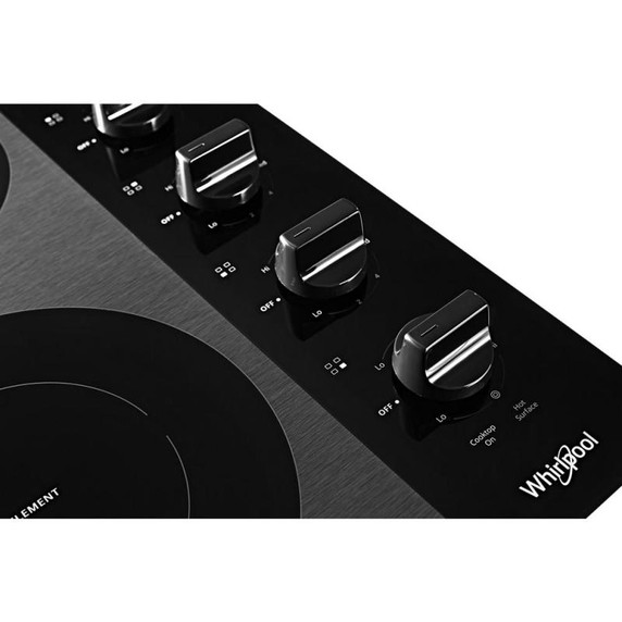 Whirlpool® Table de cuisson électrique compacte en vitrocéramique - 24 po WCE55US4HB