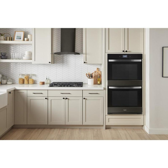 Whirlpool® Four mural double intelligent avec friture à air de 10 pi cu WOED7030PV