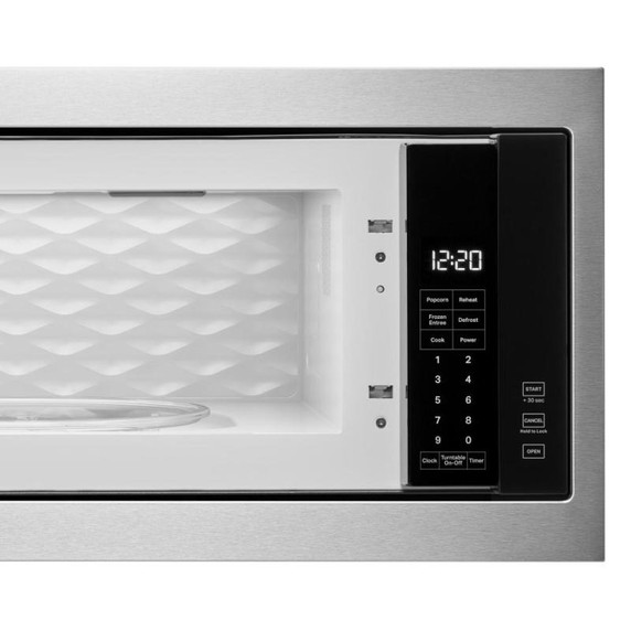 Whirlpool® Four à micro-ondes encastré avec trousse de garniture mince - 900 watts - 1.1 pi cu YWMT50011KS