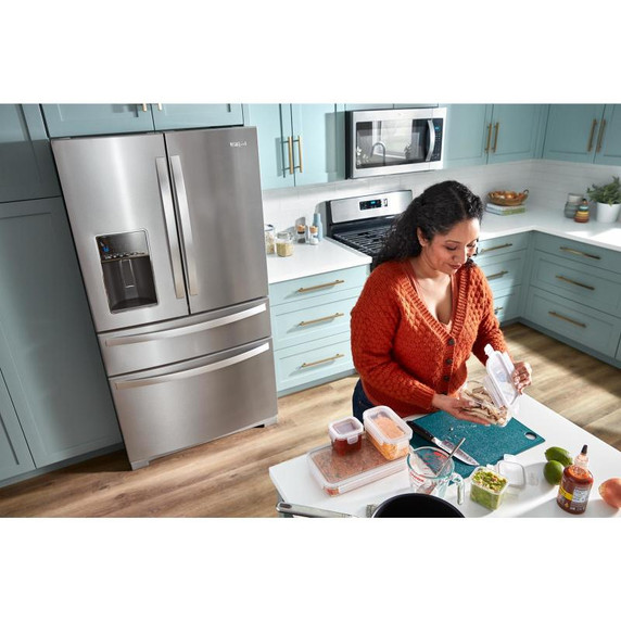 Whirlpool® Réfrigérateur à 4 portes avec bacs de préparation et de rangement, de - 26 pi cu - 36 po WRMF7736PV Whirlpool® Réfrigérateur à 4 portes avec bacs de préparation et de rangement, de - 26 pi cu - 36 po WRMF7736PV