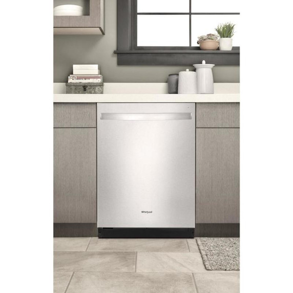 Whirlpool® Lave-vaisselle silencieux avec 3e panier et poignée encastrée - 51 dBA WDP730HAMZ