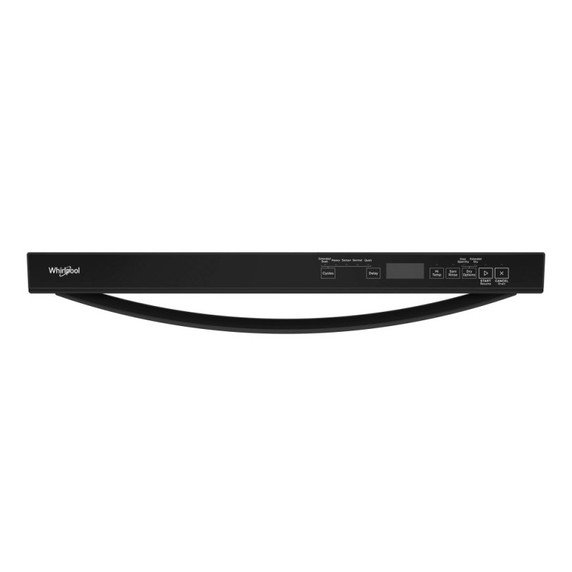 Whirlpool® Lave-vaisselle affleurant aux armoires en noir avec 3ᵉ panier - 44 dBA WDT550SAPB
