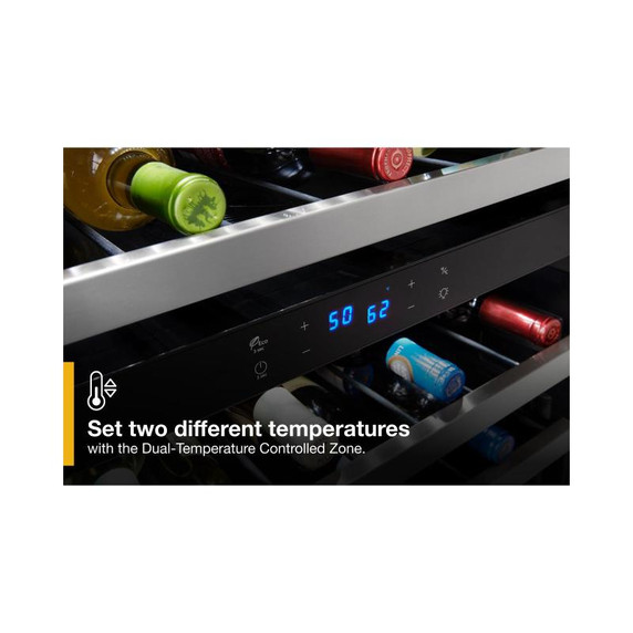 Whirlpool® Cellier sous le comptoir avec 46 bouteilles - 24 po WUW55X24HS