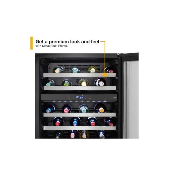 Whirlpool® Cellier sous le comptoir avec 46 bouteilles - 24 po WUW55X24HS