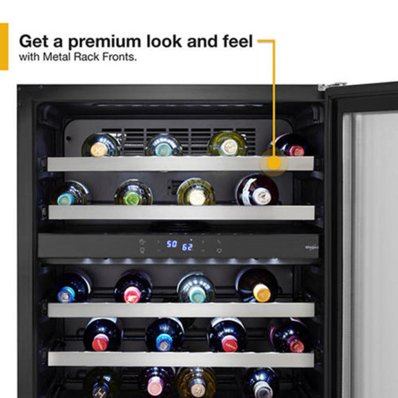 Whirlpool® Cellier sous le comptoir avec 46 bouteilles - 24 po WUW55X24HS
