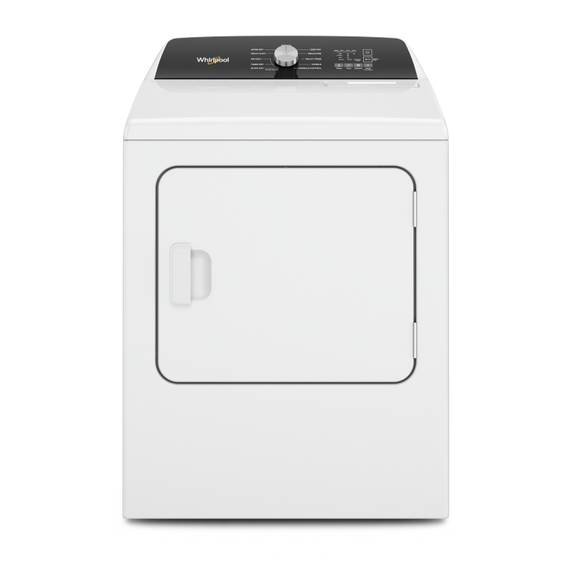 Sécheuse électrique à chargement vertical avec capteur d’humidité - 7 pi cu Whirlpool® YWED5010LW