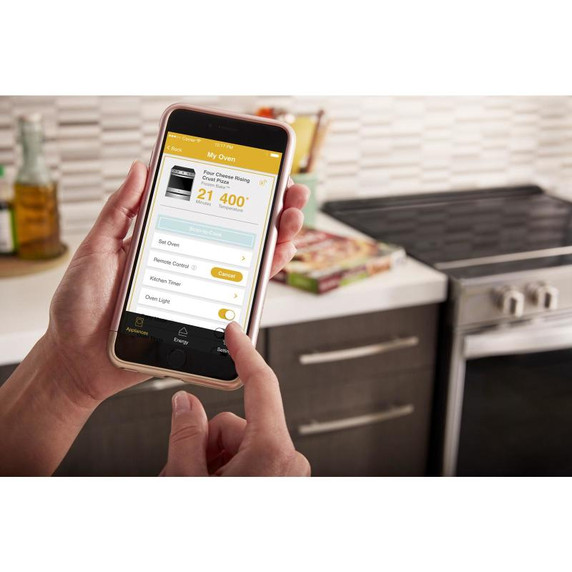 Whirlpool® Cuisinière électrique coulissante intelligente avec technologie Frozen BakeTM - 6.4 pi cu YWEE750H0HW