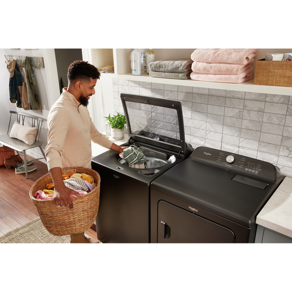 Sécheuse électrique à chargement vertical avec détection d’humidité  - 7 pi cu Whirlpool® YWED6150PW