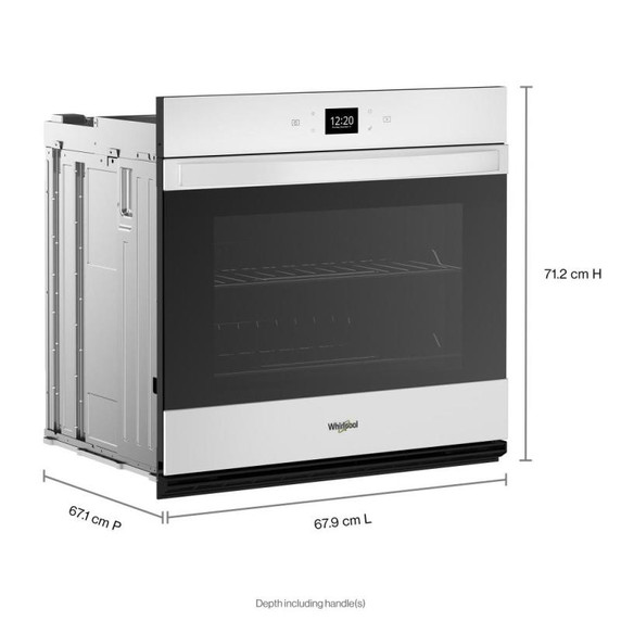 Whirlpool® Four mural simple avec friture à air si connecté de 4.3 pi cu WOES5027LW