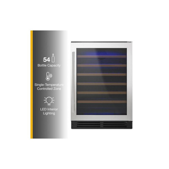 Whirlpool® Cellier encastré sous le comptoir avec commande de température personnalisée - 24 po WUW35X24DS