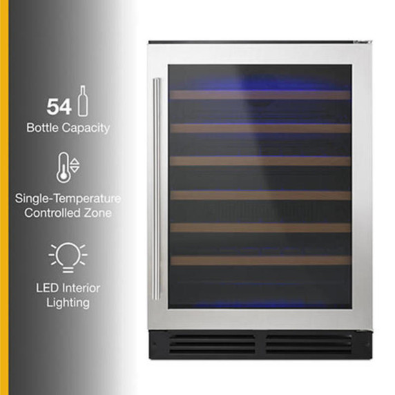 Whirlpool® Cellier encastré sous le comptoir avec commande de température personnalisée - 24 po WUW35X24DS