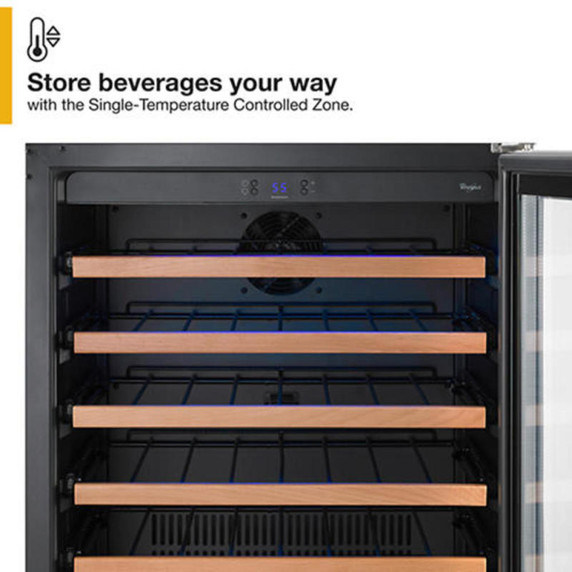 Whirlpool® Cellier encastré sous le comptoir avec commande de température personnalisée - 24 po WUW35X24DS
