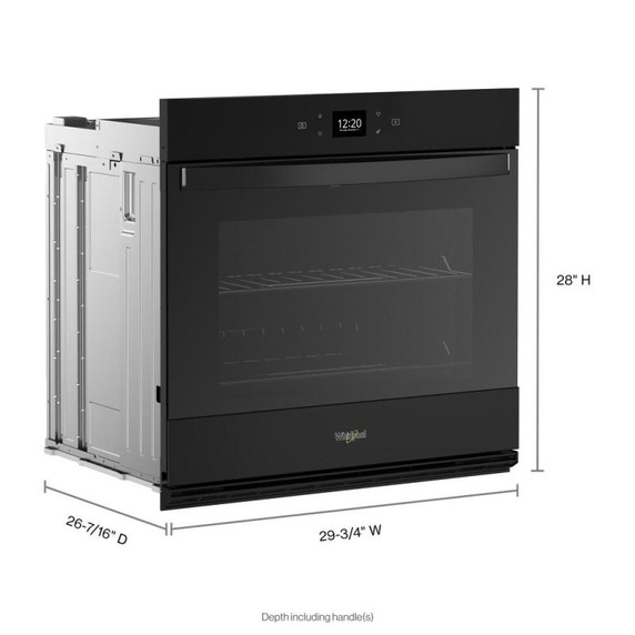 Whirlpool® Four mural simple avec friture à air si connecté - 5 pi cu WOES5030LB