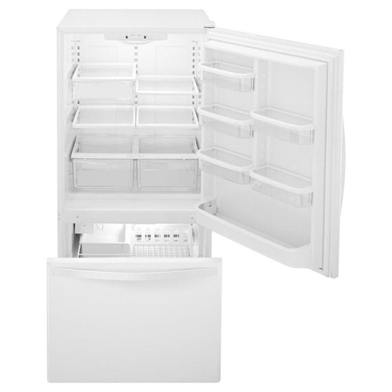 Whirlpool® Réfrigérateur à congélateur inférieur avec tiroir congélateur - 33 po - 22 pi cu WRB322DMBW