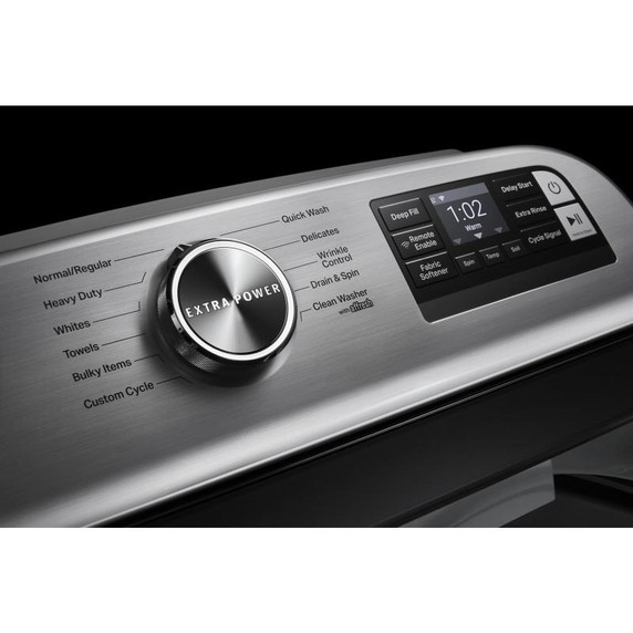 Maytag® Laveuse intelligente à chargement vertical et bouton Extra Power - 5.4 pi cu MVW6230HW Maytag® Laveuse intelligente à chargement vertical et bouton Extra Power - 5.4 pi cu MVW6230HW